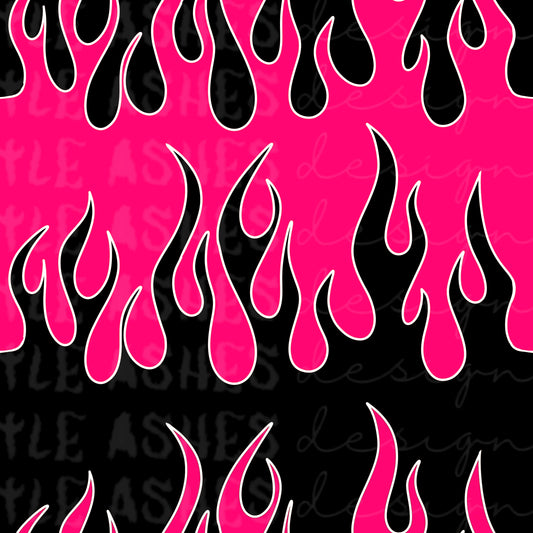 Pink flames