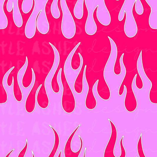 Purple and pink flames
