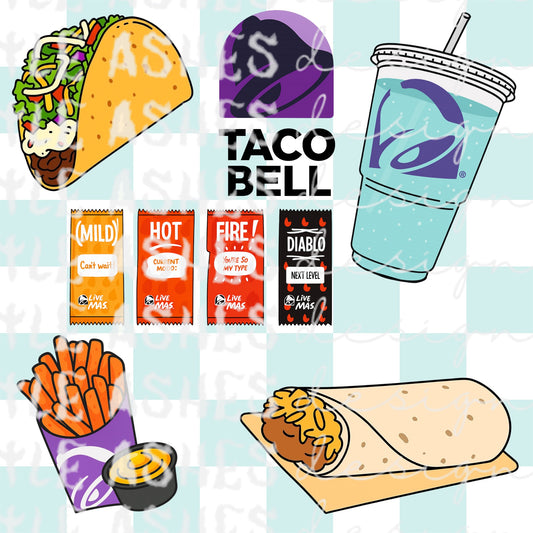 Taco clipart bundle