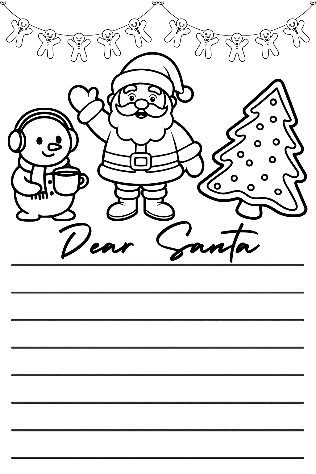 Dear Santa worksheets