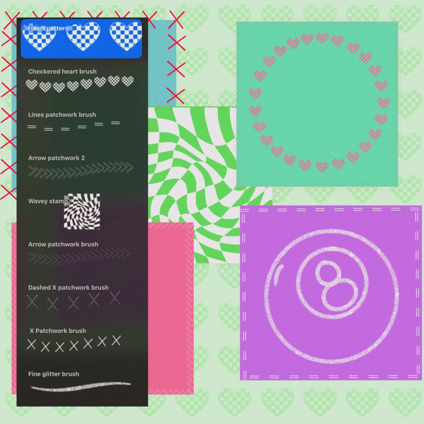 Lifetime Procreate stamp and brush drive
