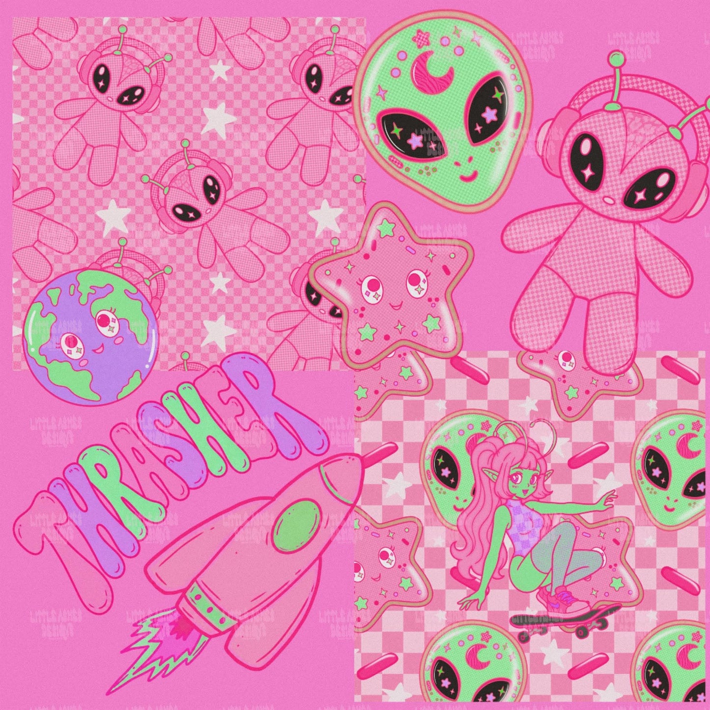 Space junkie clipart collab