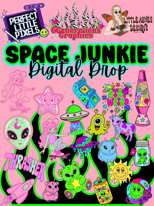 Space junkie clipart collab