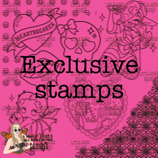 Exclusive Custom clipart, stamps, brushes set