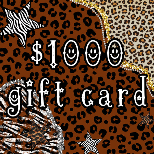 $1000 gift card