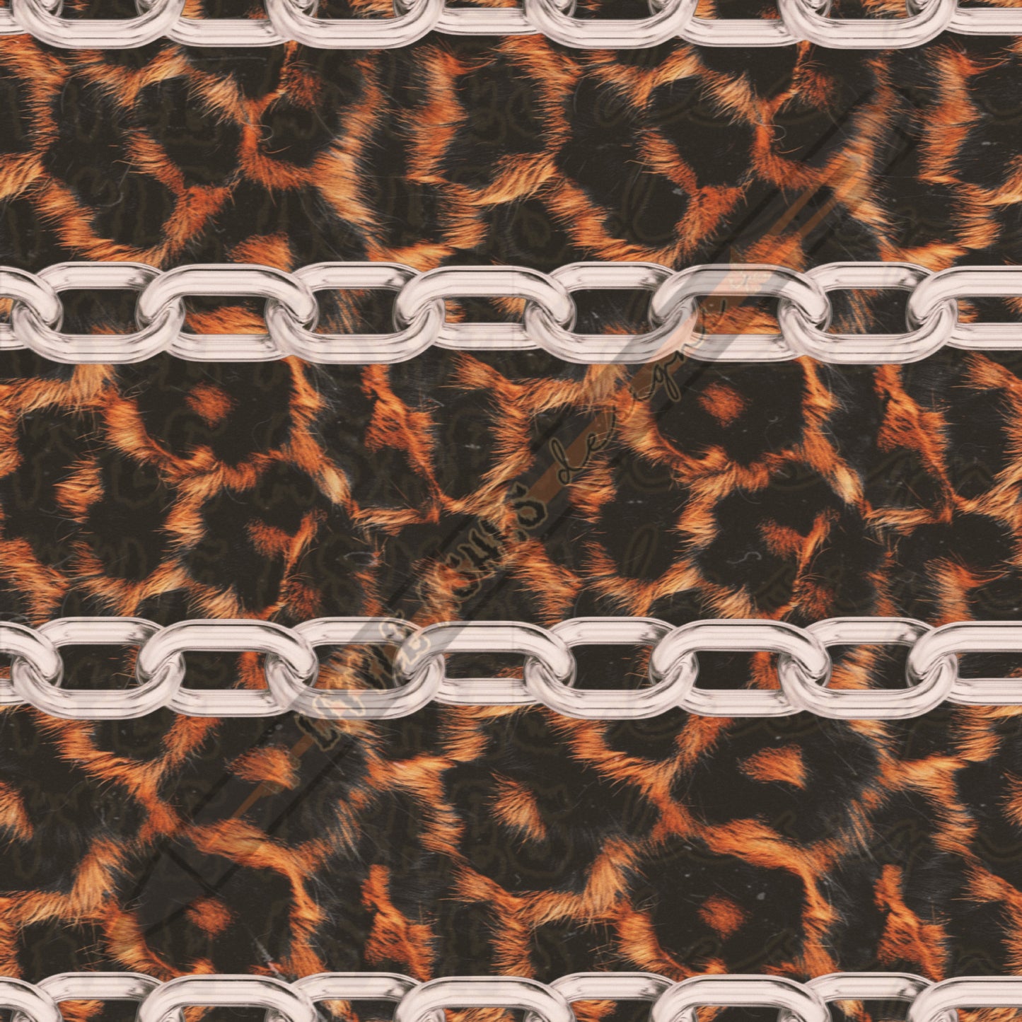 Cheetah and chains